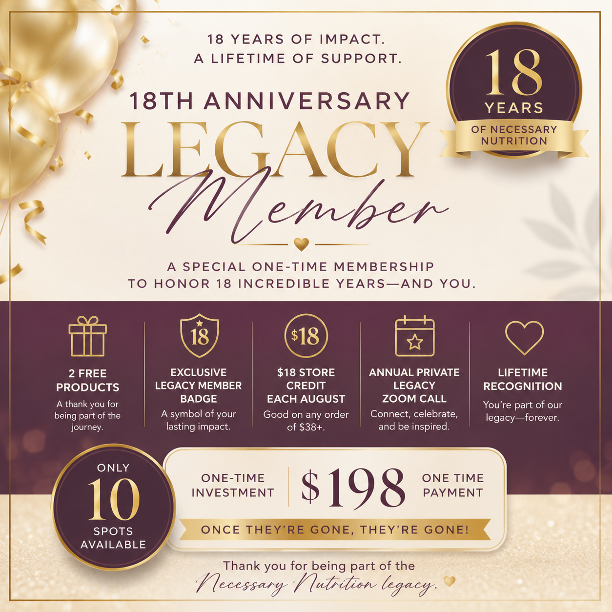 Legacy Membership